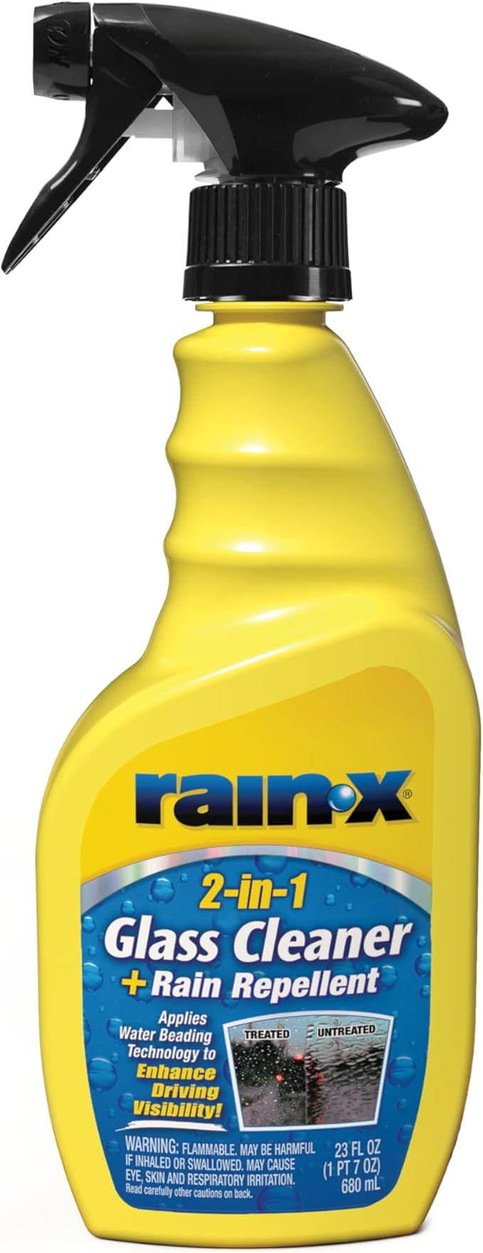 Rain-X 5071268 2-in-1 Glass Cleaner and Rain Repellant, 23 oz. - Provides a Streak-Free Clean for... | Amazon (US)