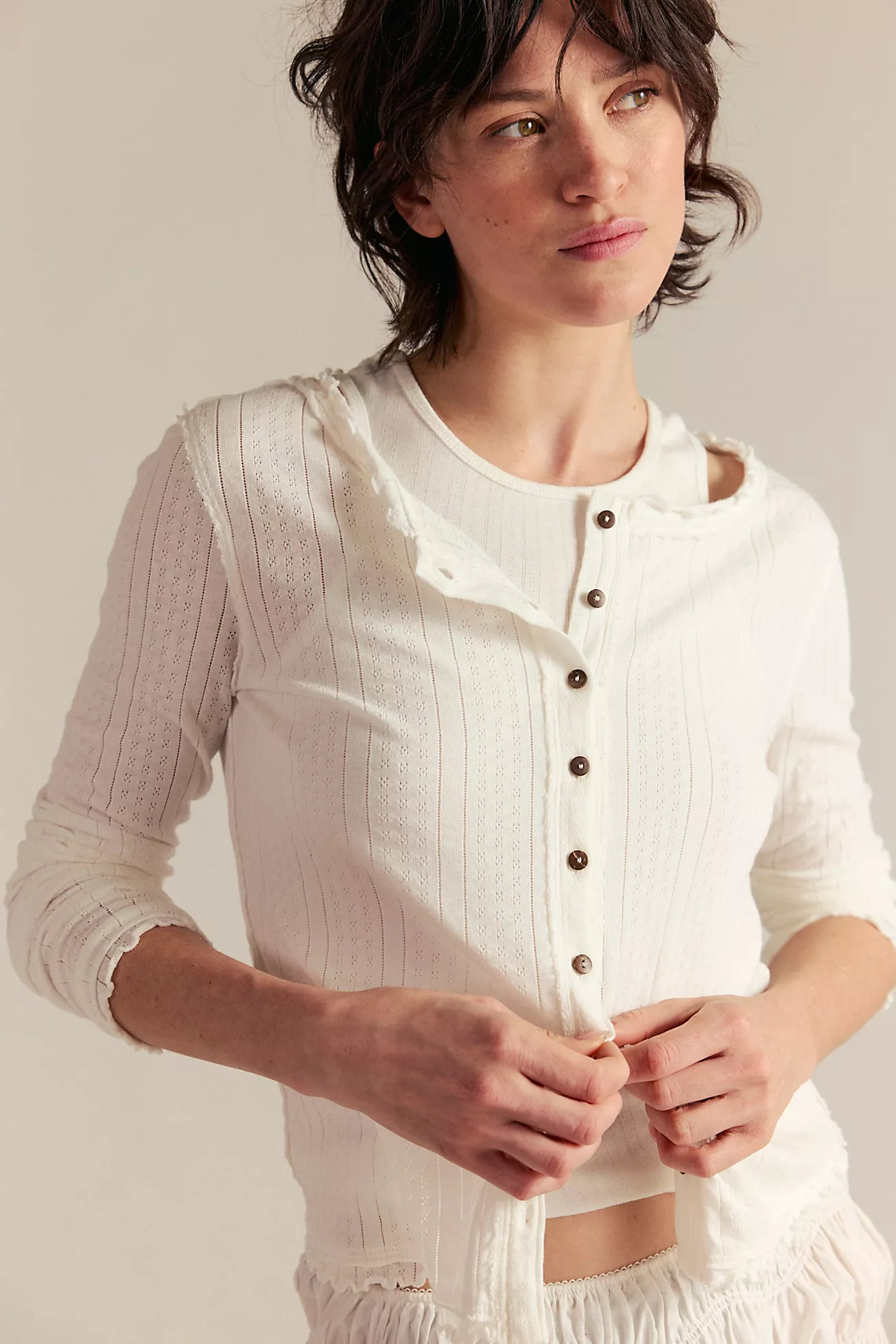 We The Free Penny Pointelle Cardi | Free People (Global - UK&FR Excluded)