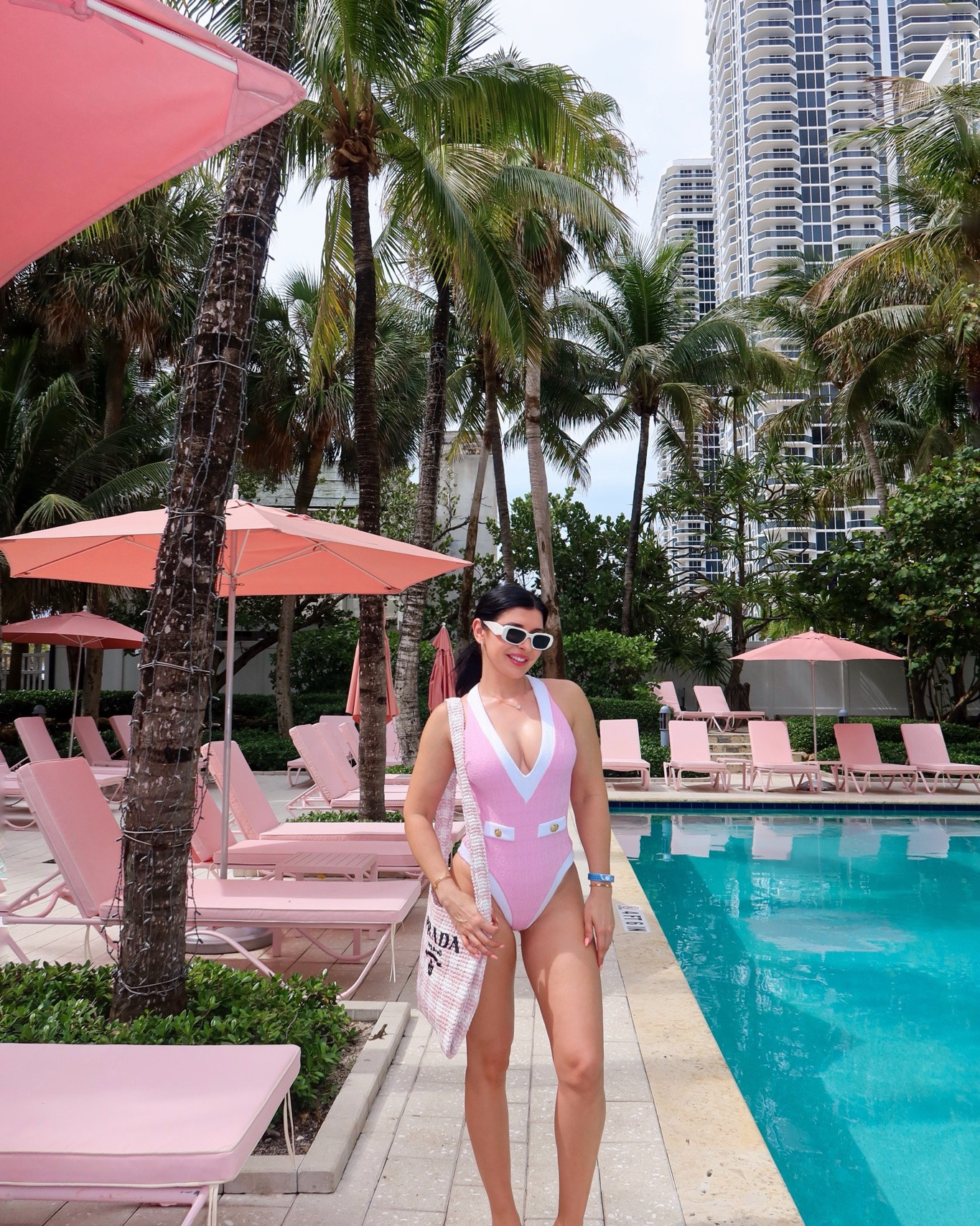 Pink and white one piece swimsuit

#LTKootd #LTKdayinmylife #LTKSwim