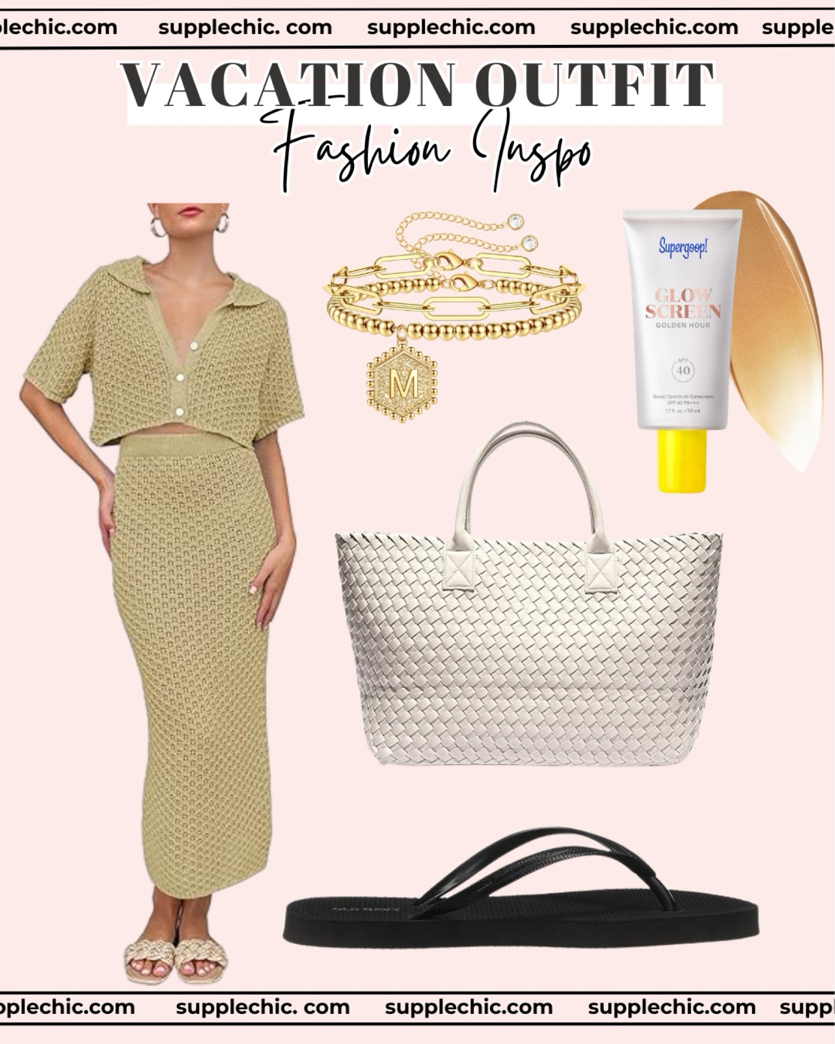 The easiest way to look chic on vacation? A neutral matching set, comfy sandals, and a woven tote. This effortless resort-inspired look is perfect for beach days, sightseeing, lunch dates, and sunset dinners. #VacationOutfit #ResortWear #TravelStyle #BeachVacation #SummerFashion #MatchingSet #CoastalStyle #LTKTravel #VacationStyle #FashionFinds

#LTKMidsize #LTKootd #LTKSeasonal