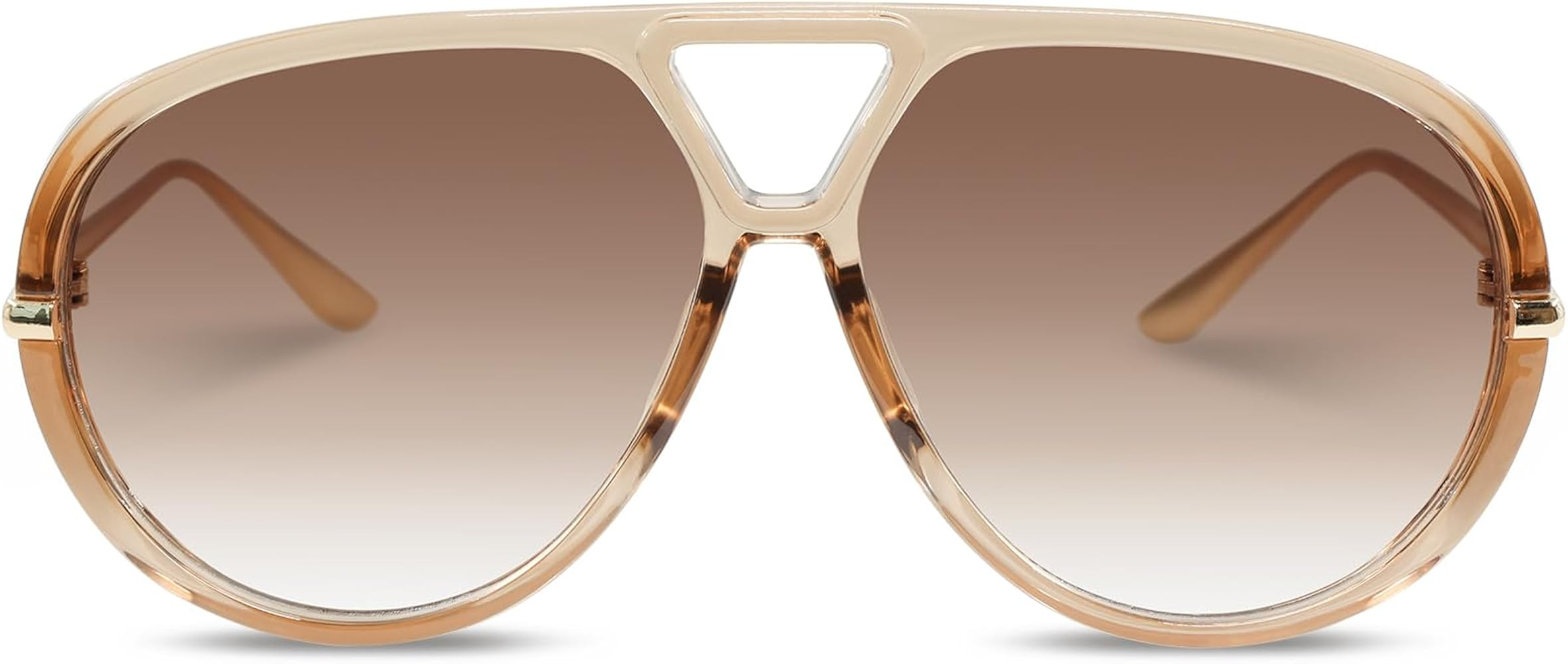 Retro Polarized Aviator Sunglasses for Women Men Oversized Classic 70s Trendy Square Sun Glasses ... | Amazon (US)