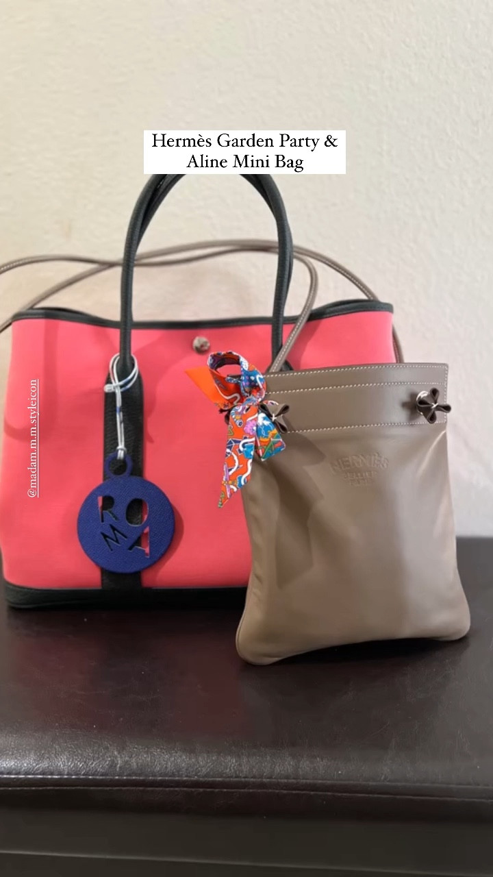 Hermes Non-Quota Bags
• Garden Party 36 Rose Jaipur/Negonda Leather
• Roma Petit h Bag Charm
• Aline Mini Bag Long Strap in Etoupe
• Doll Twilly 
#Hermes #HermesParis

#LTKGiftGuide #LTKitbag #LTKSeasonal