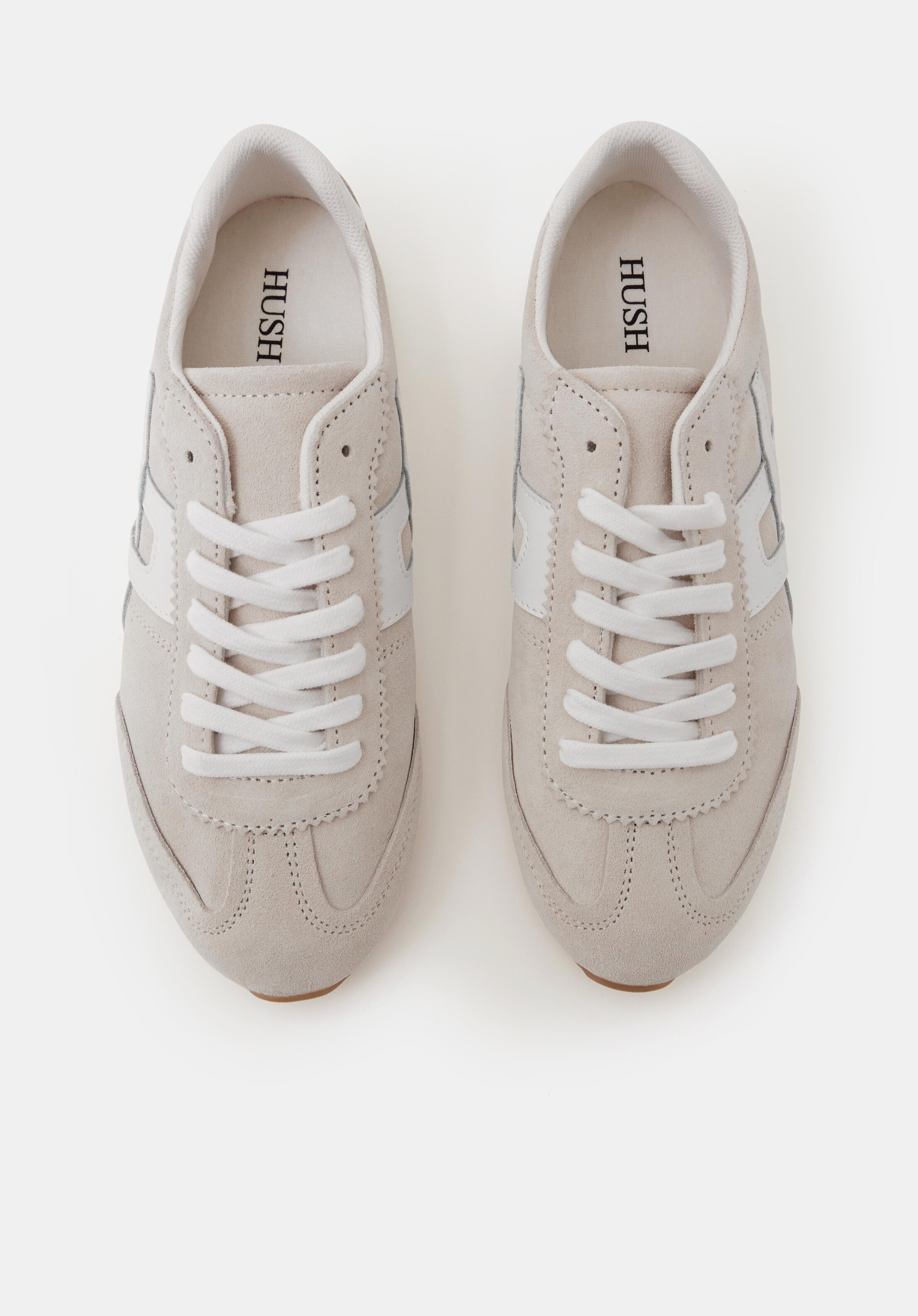 Suede Slimline Retro Trainers | Hush UK