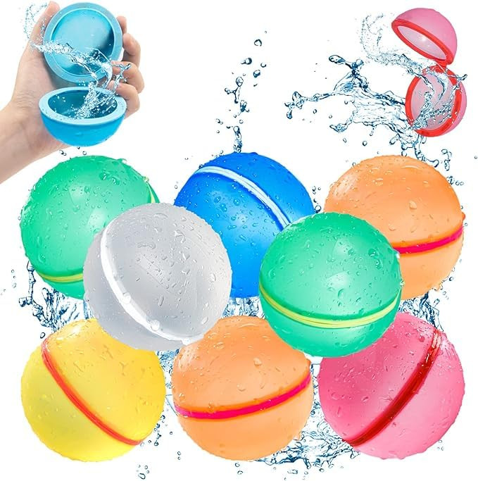 SOPPYCID Water Balloons Reusable, Summer Water Balls for Boys and Girls, Easy to Fill, Fun For Ki... | Amazon (US)