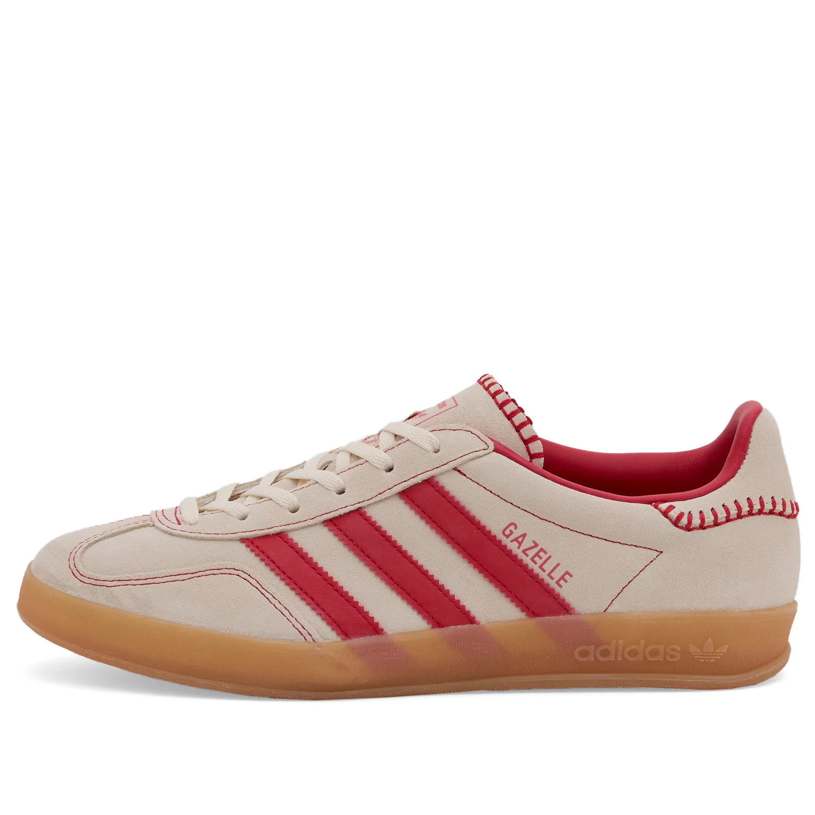 Adidas Women's Gazelle Indoor W in Better Scarlet/Cream White, Size UK 5.5 | END. Clothing