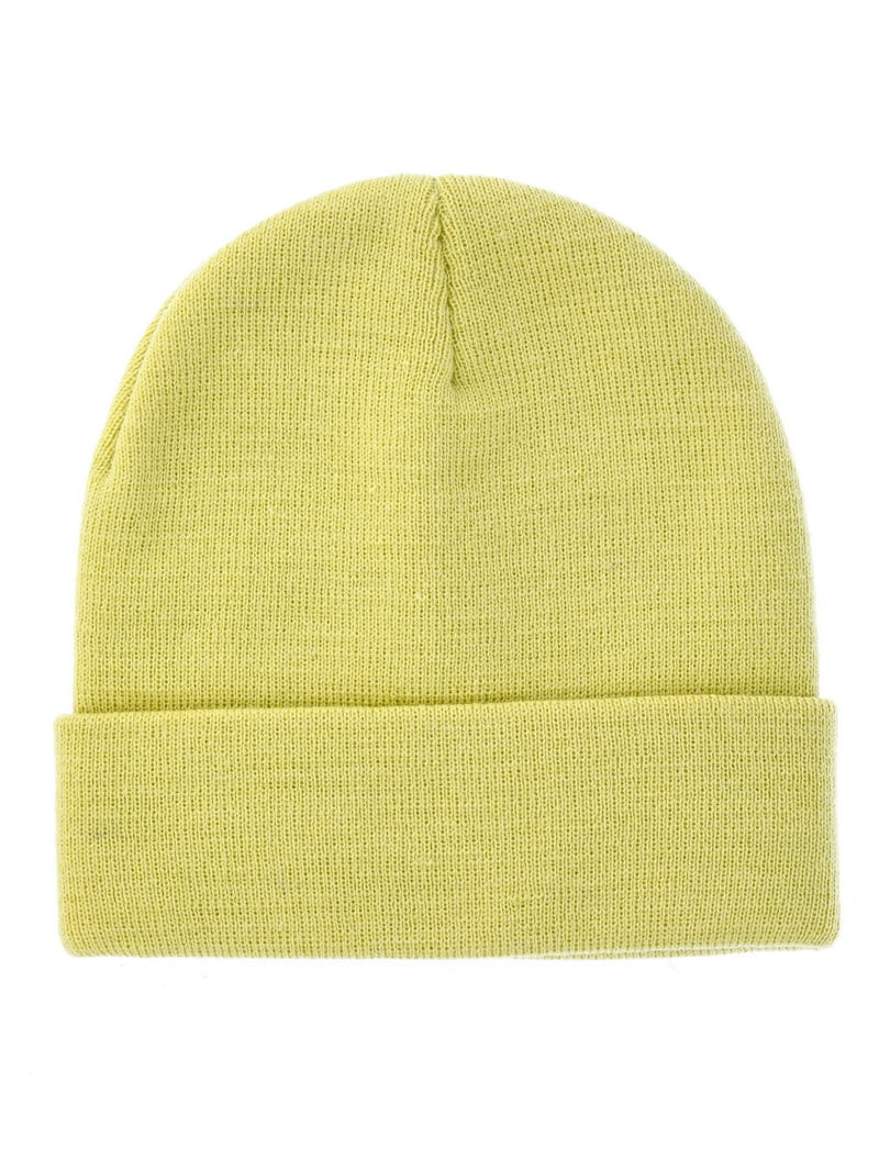 No Boundaries Women's Flat Knit Beanie, One Size, Iced Pear | Walmart (US)