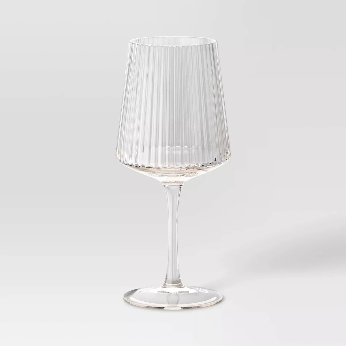 16.9oz Ribbed Stemmed Cassin Wine Glass - Threshold™ | Target