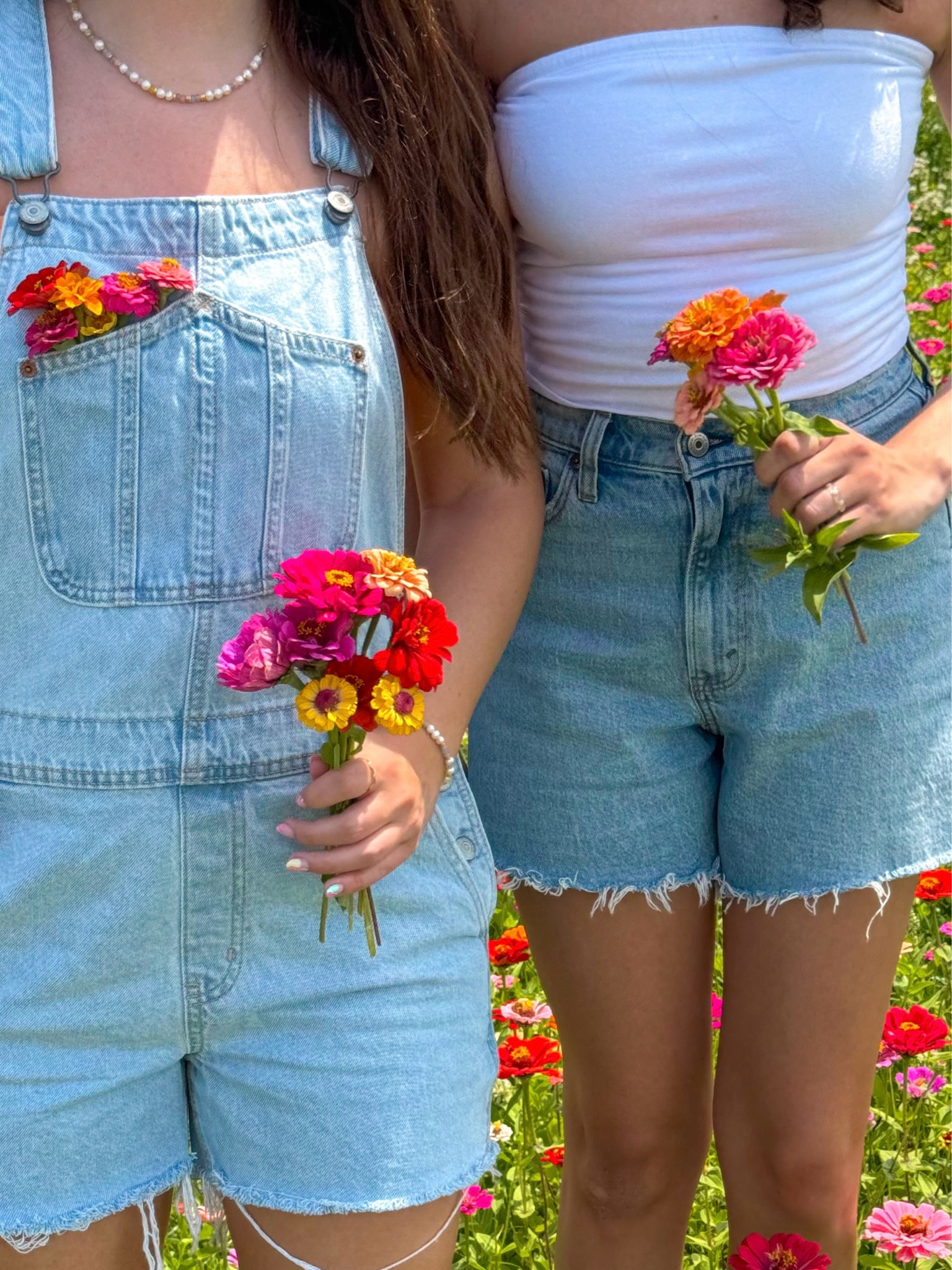 spring outfit inspo! denim overalls🌸 white tube top & denim shorts🩵

#LTKfindsunder50 #LTKstyletip #LTKSeasonal