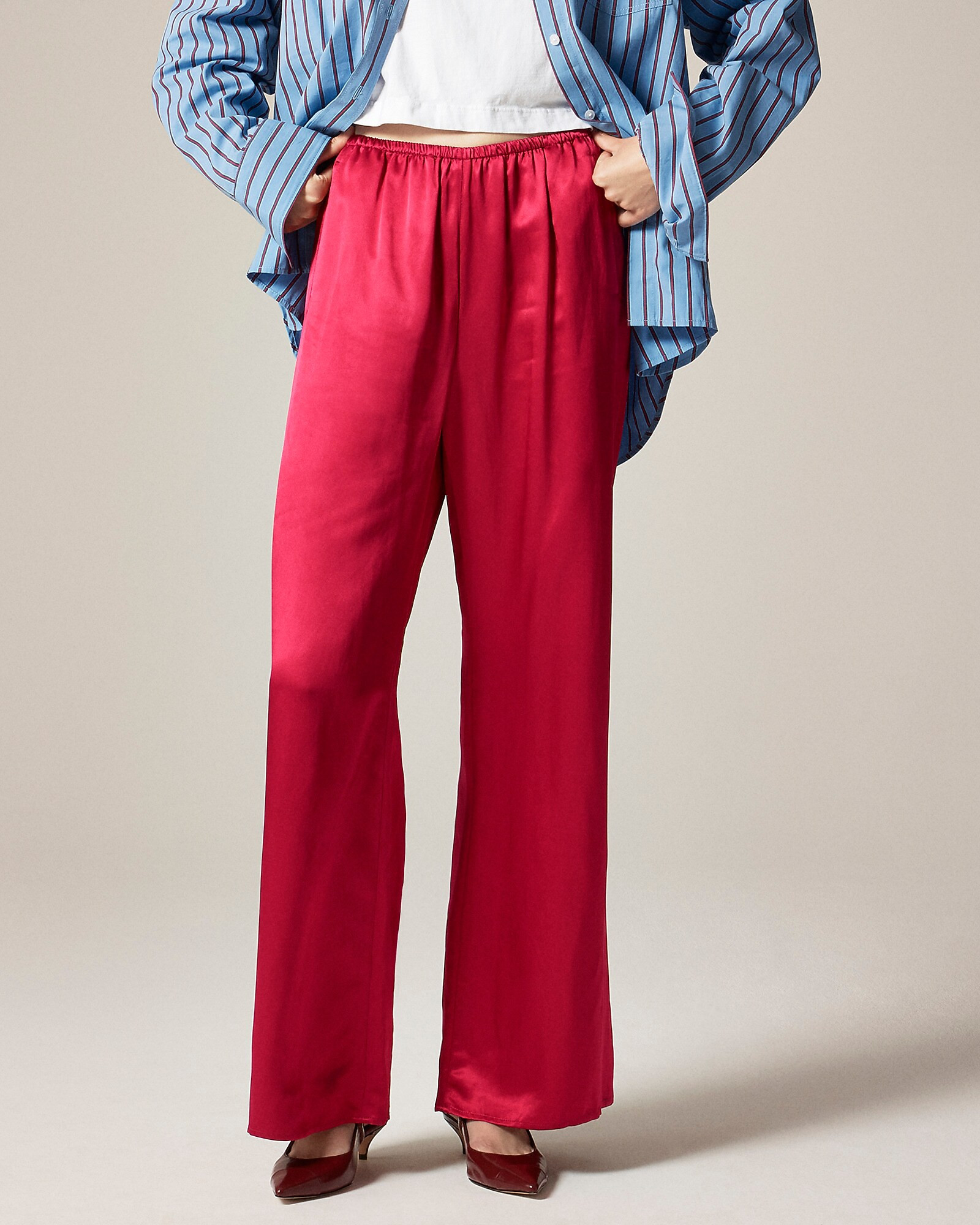 Cosmo pant in luster charmeuse | J. Crew US