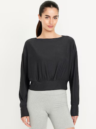 CloudMotion Boat-Neck Top | Old Navy (US)