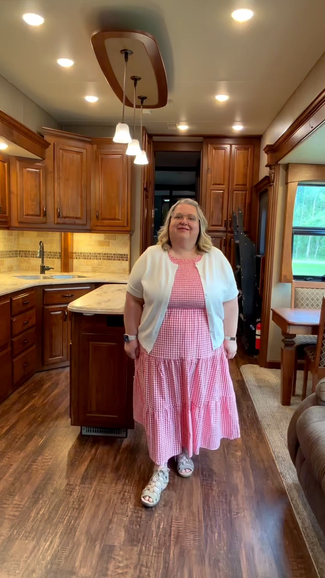 Comfortable red gingham sundress, great for open houses, weddings, resort wear, or lunch dates! #paidlinks

#LTKPlusSize