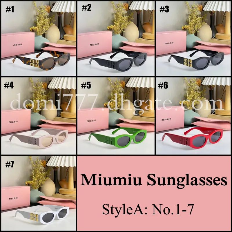 3styles MIU-MIU 1:1 High-Quality DUPE Fashion MIU MIU Letter Logo Women's Sunglasses | DHGate