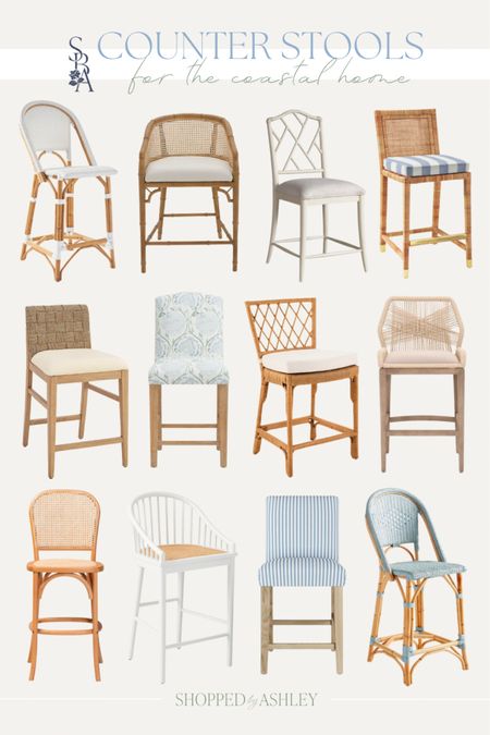 My favorite counter stools for your coastal home! 

Counter stool, kitchen stool, rattan stool, upholstered stool, woven stool, Serena and lily stool, Ballard designs stool, Amazon home, Amazon counter stool, look for less 

#LTKstyletip #LTKhome