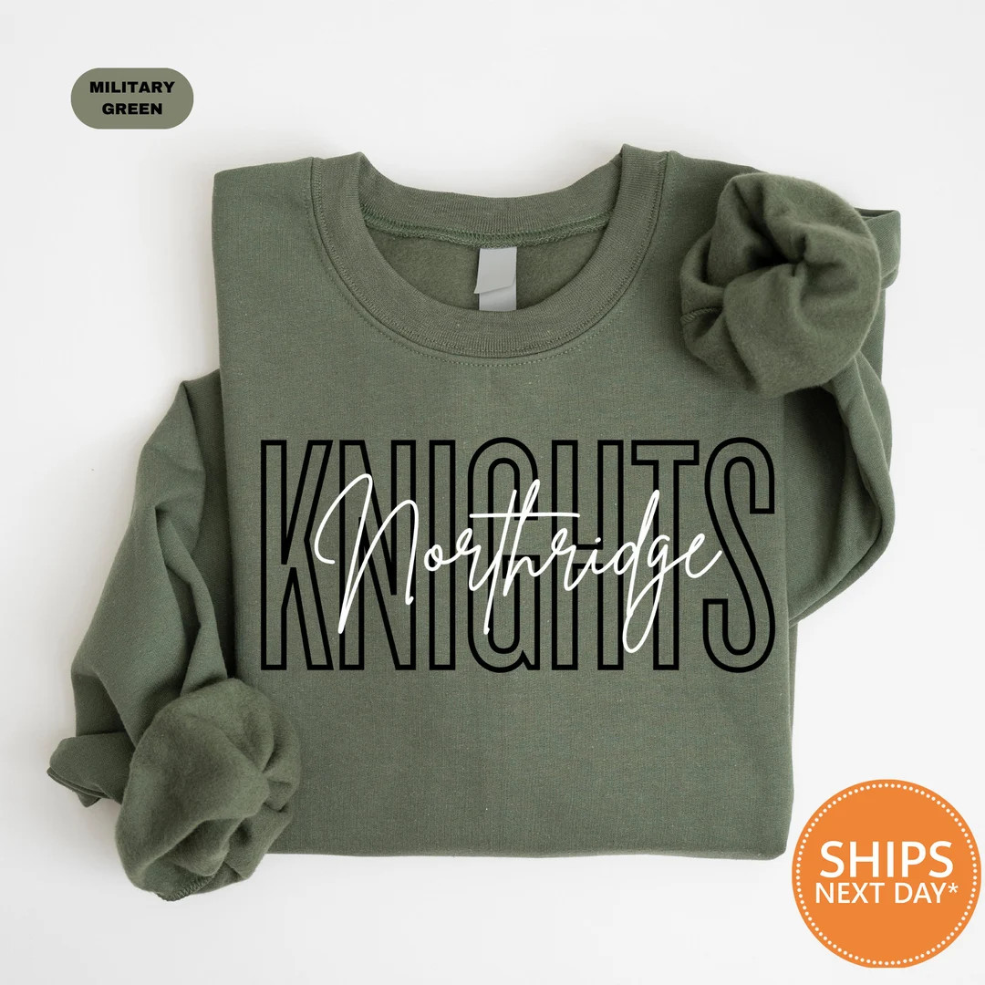 Custom Mascot Sweatshirt | Personalized School Sweatshirt | Custom Text Sweater | School Logo Shi... | Etsy (US)