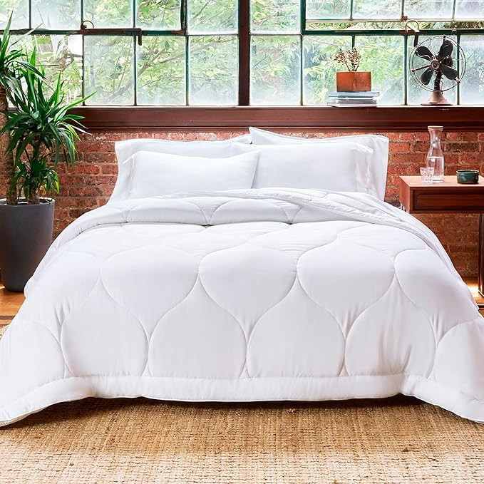 Buffy Cloud Comforter - Machine Washable Lyocell Fabric, Down-Alternative Fill, Extra Fluffy Quil... | Amazon (US)