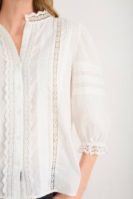 Isla Blouse - Ivory | WYSE London