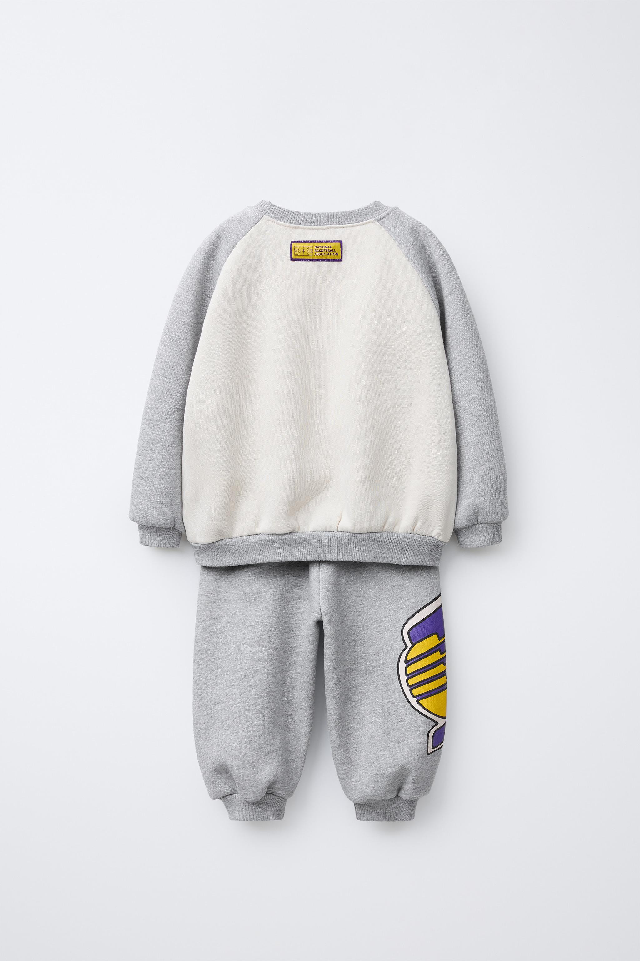 NBA JOGGING SWEATSHIRT AND JOGGER PANTS SET - LOS ANGELES LAKERS | Zara US