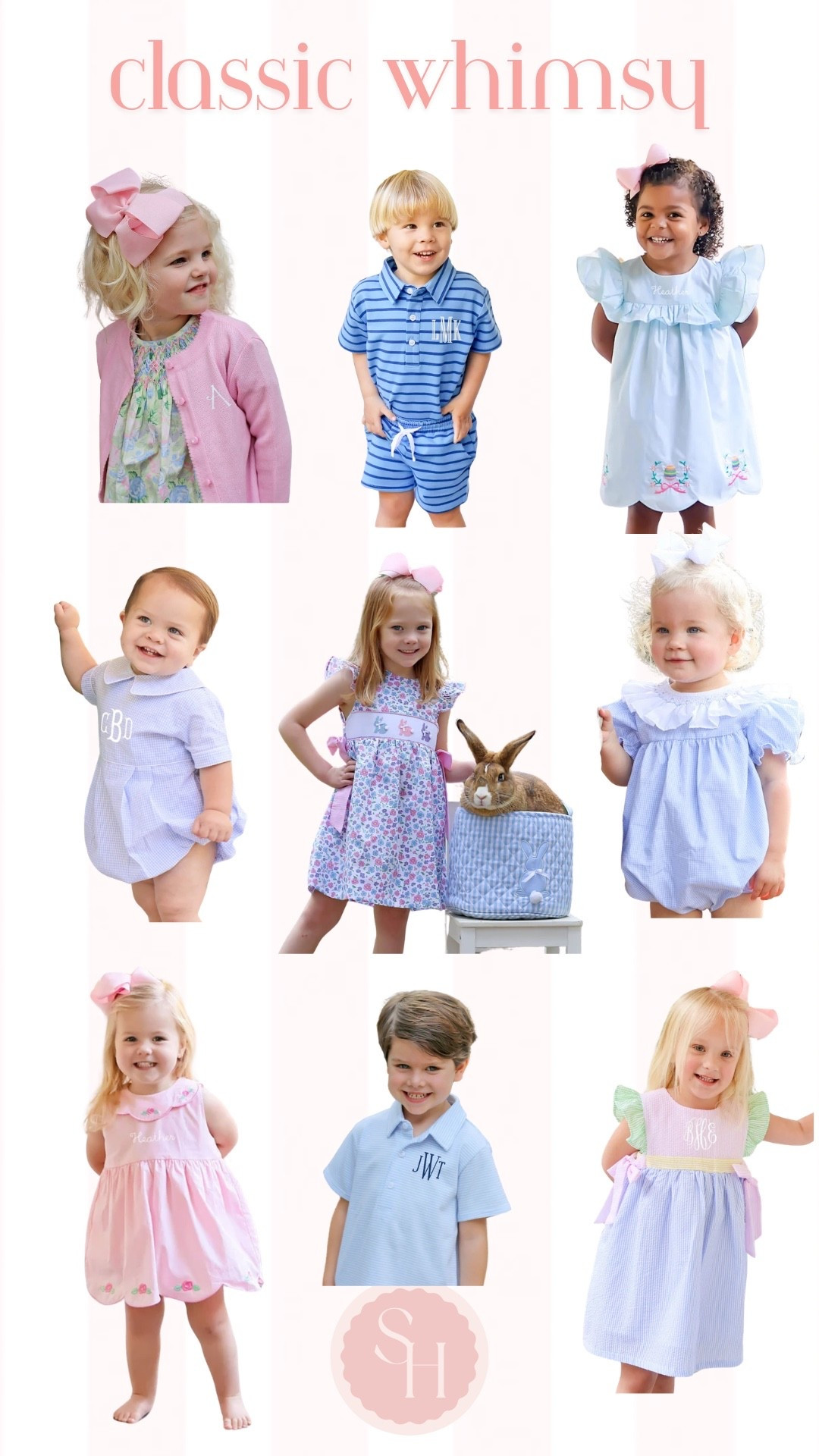 Cutest kids & baby clothes for Easter, Spring, and all summer long! Love this brand! 

#easteroutfitsfamily
#easterdress
#easterbaby
#ltkbaby
#ltkfamily
#kiddclothes
#babyclothes
#classicbahyclothes


#LTKmomlife #LTKKids