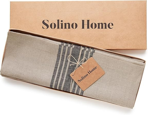 Solino Home - Manteles individuales de 14 x 19 pulgadas, juego de 4 unidades, rayas de campo, te... | Amazon (US)