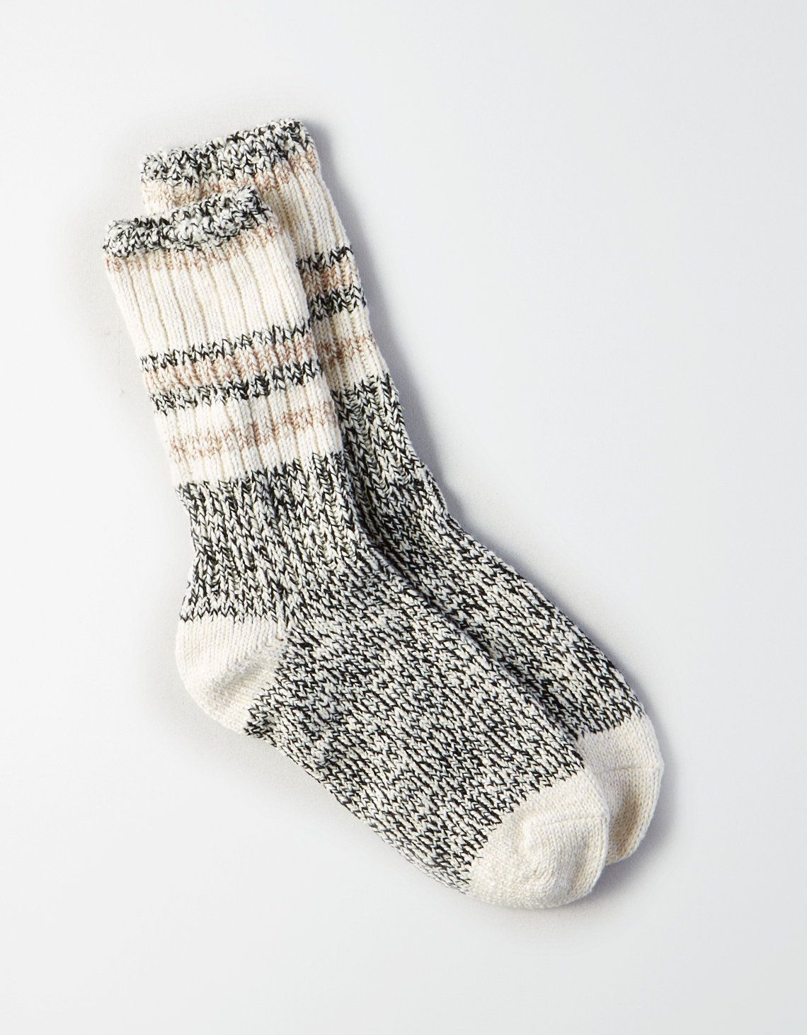 AE Stripes Crew Socks, True Black | American Eagle Outfitters (US & CA)