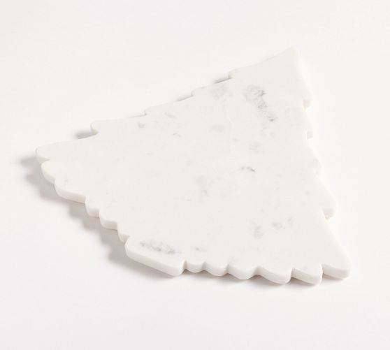 Holiday Tree Handcrafted Marble Cheese & Charcuterie Board | Pottery Barn (US)