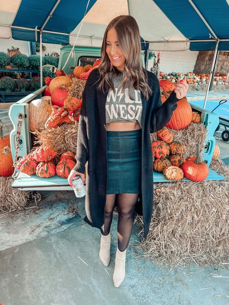 Give me all the graphics for fall! Cardigan is an amazon find and comes in so many colors! 

Graphic tee, fall outfit, fall style, cardigan, boots, brown boots, booties

#LTKSeasonal #LTKshoecrush #LTKstyletip