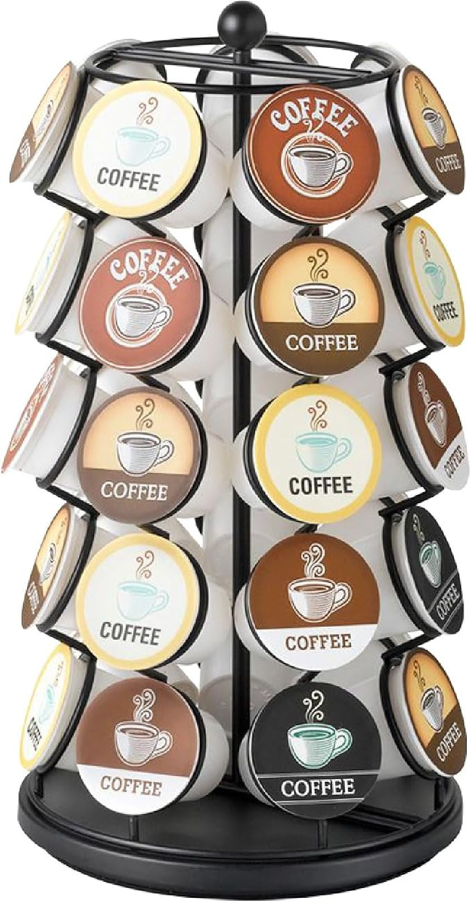 Nifty K Cup Holder – Compatible with K-Cups, Coffee Pod Carousel | 35 K Cup Holder, Spins 360-D... | Amazon (US)