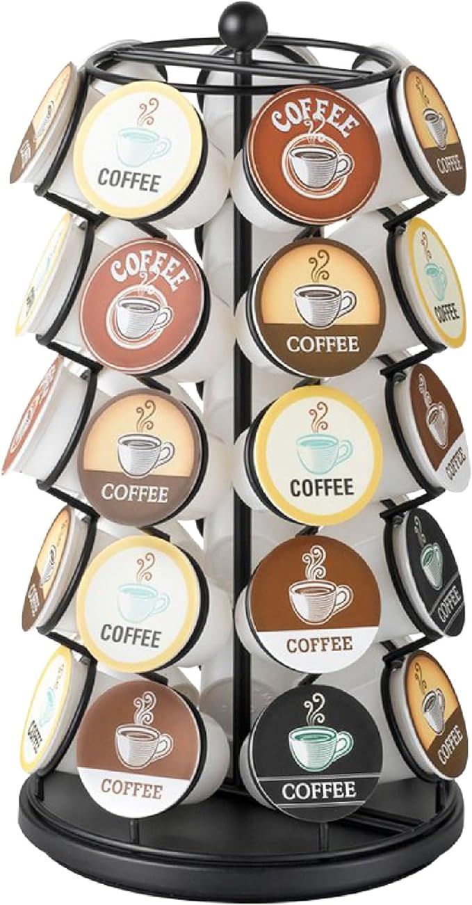 Nifty K Cup Holder – Compatible with K-Cups, Coffee Pod Carousel | 35 K Cup Holder, Spins 360-D... | Amazon (US)