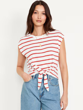 EveryWear Tie-Front Top | Old Navy (US)