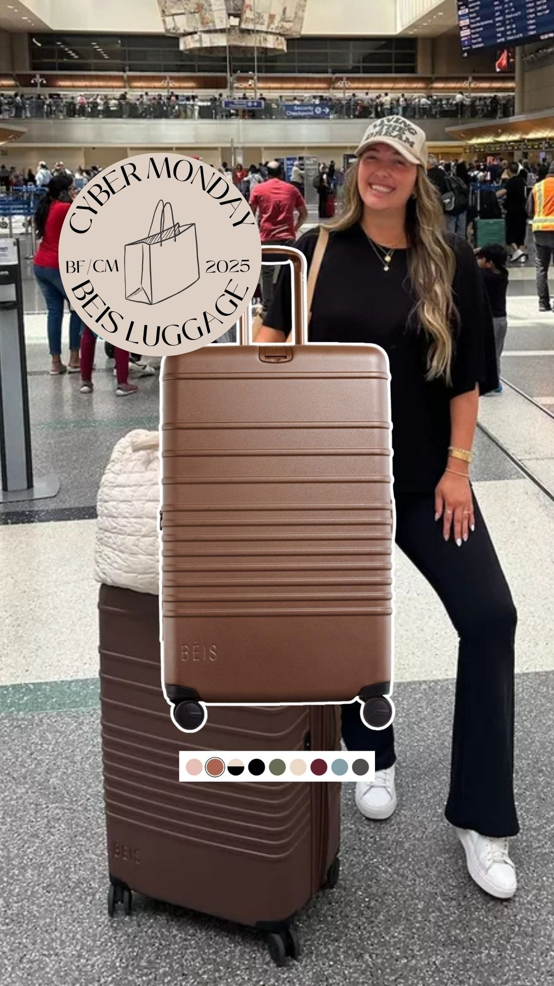 Beis luggage is 30% off for Cyber monday! A new luggage set makes an incredible gift or snag a set for yourself for your 2026 travels! I LOVE the maple color and mine have held up so well, even through international travel!  

 #LTKCyberWeek #LTKGiftGuide #LTKTravel