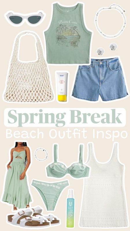 Spring Break Beach Outfit Inspo #springbreak #summerfashion #springbreakoutfits #swimsuits #jeanshorts #teenfashion #collegefashion #springbreakoutfits #beachoutfits 

#LTKstyletip #LTKtravel #LTKswim