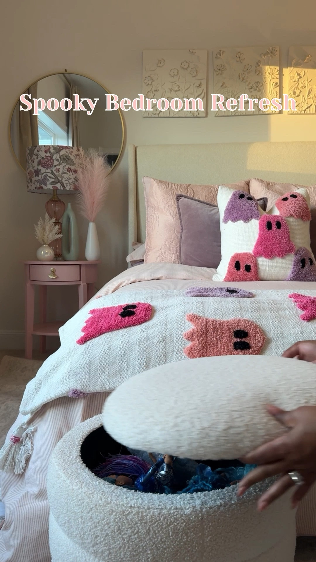 Girly, spooky bedroom refresh for Halloween 👻 

#LTKHome #LTKHalloween #LTKSeasonal