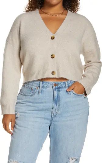 Crop Recycled Blend Cardigan | Nordstrom