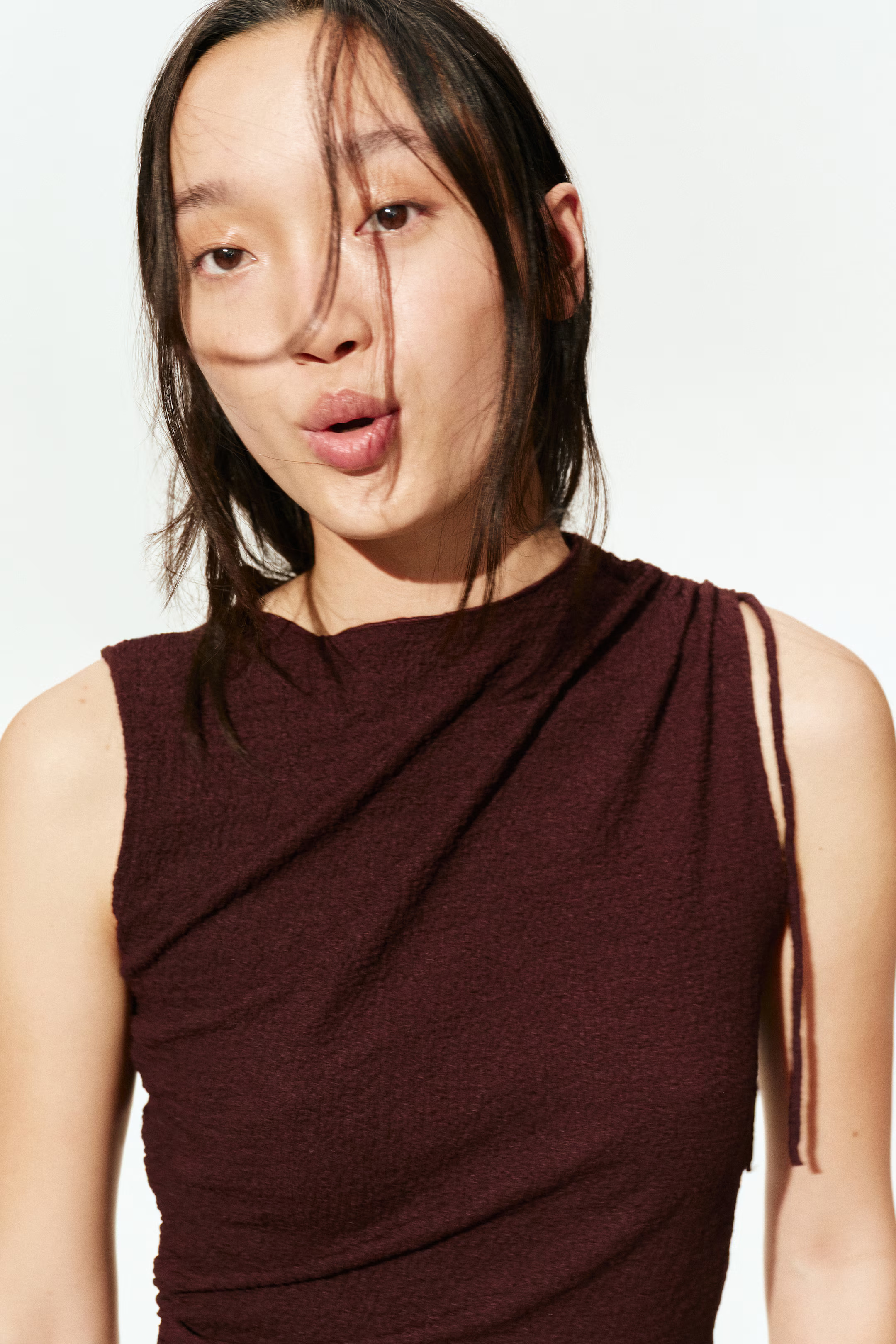 Drawstring-detail top | H&M (UK, MY, IN, SG, PH, TW, HK)