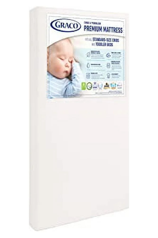 Graco Premium Crib & Toddler Mattress – GREENGUARD Gold Certified, CertiPUR-US Certified Foam, ... | Walmart (US)