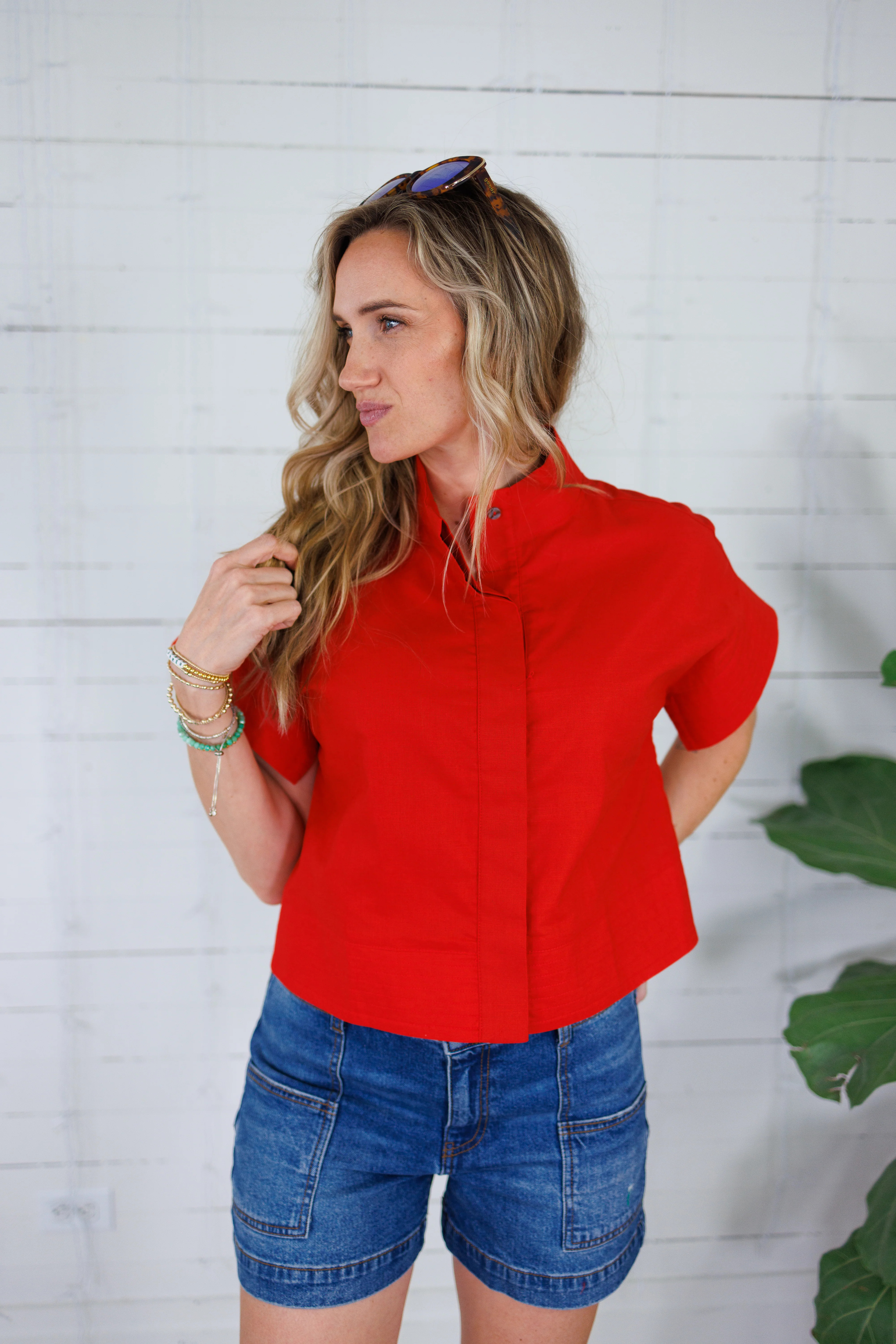 Kipper Red Top Entro | Clover and Bee | Clover + Bee