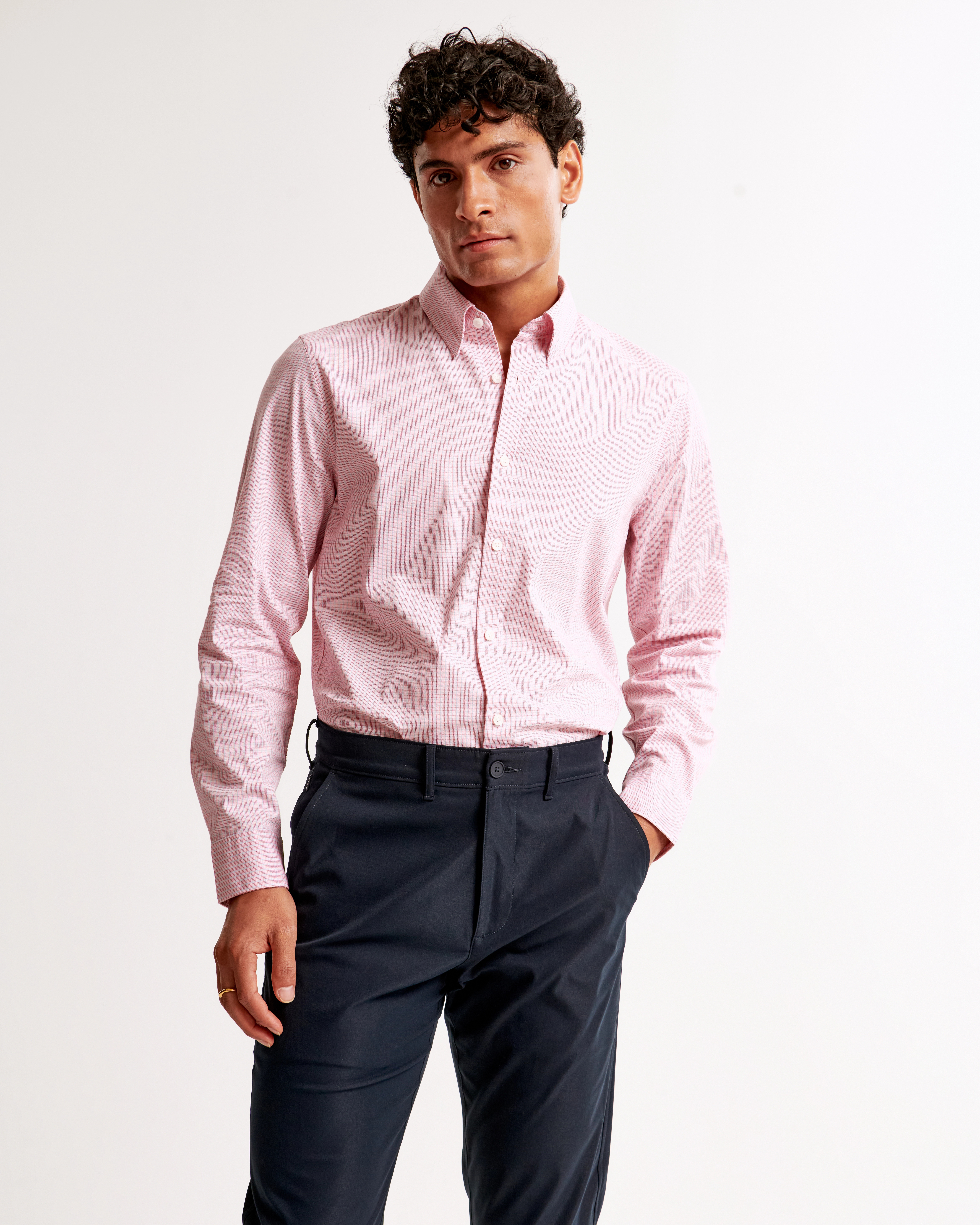 CoolMax Stretch Button-Up Shirt | Abercrombie & Fitch (US)