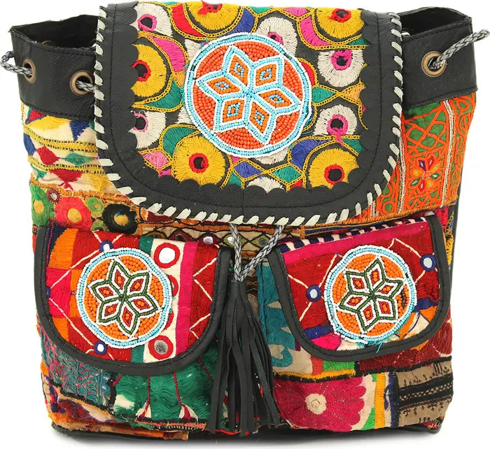 VINTAGE ADDICTION Beaded & Embroidered Design Backpack | Nordstromrack | Nordstrom Rack