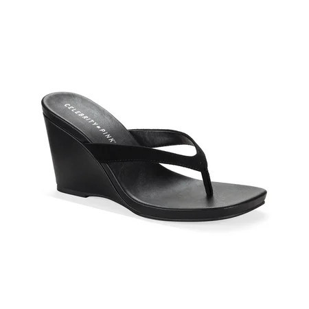 Celebrity Pink Women s Yonita Thong Wedge Sandal | Walmart (US)