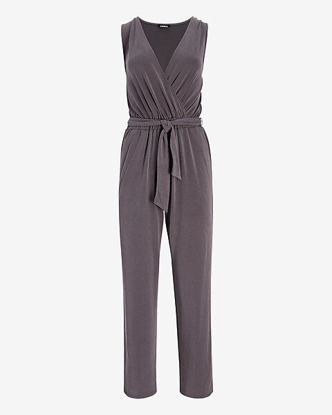 Silky Sueded Jersey Belted Wrap Lounge Jumpsuit$52.80 marked down from $88.00$88.00 $52.80Price R... | Express