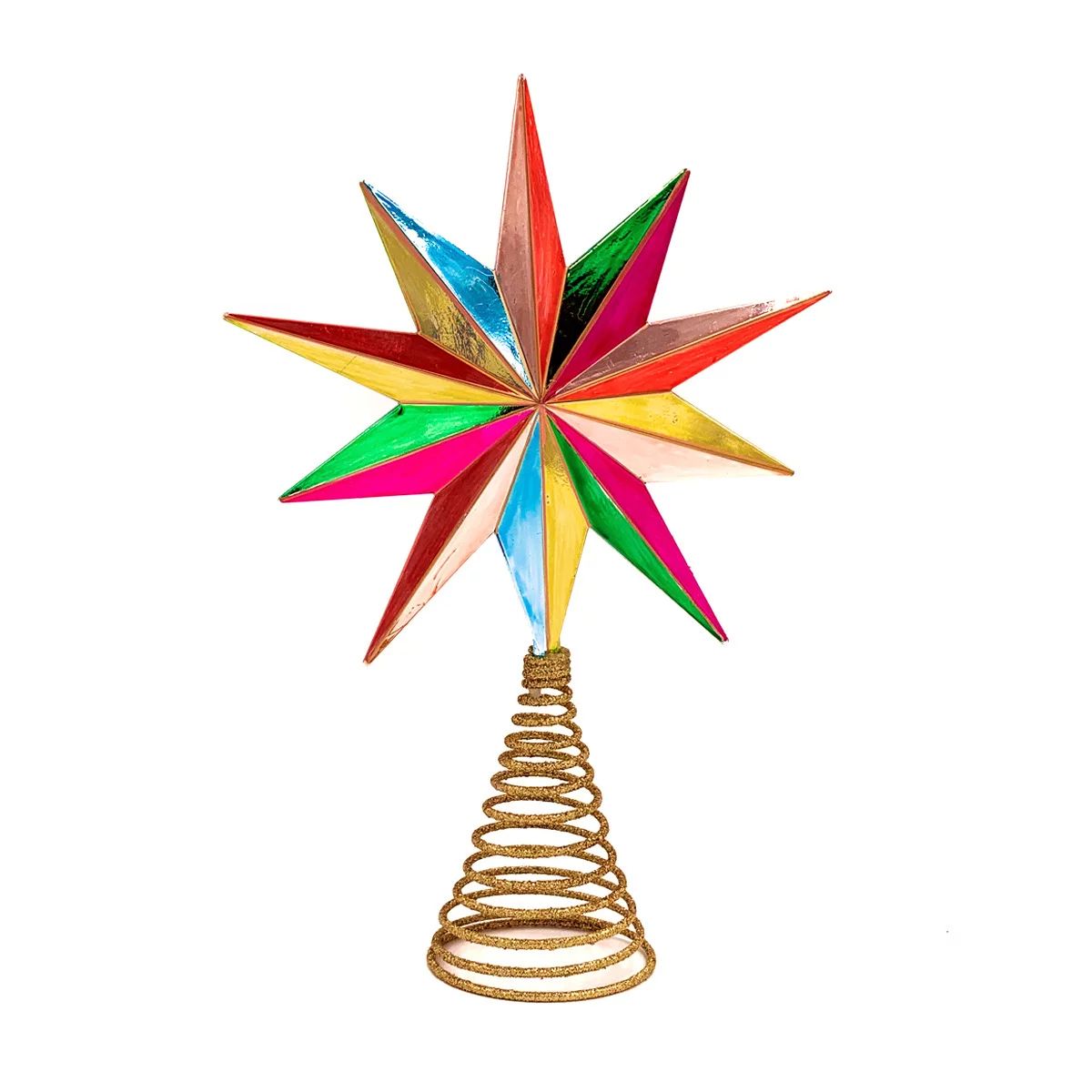 Packed Party 'Oh Christmas Tree' Star Burst Topper, Bright Multi-Color Star Burst | Walmart (US)