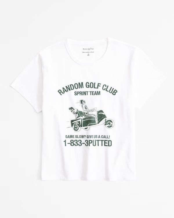 Random Golf Club Graphic Skimming Tee | Abercrombie & Fitch (US)