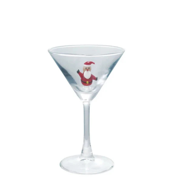 Santa Icon Martini Glass | Waiting On Martha Home