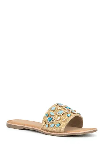 Calypso Bejeweled Slide Sandal | Nordstrom Rack