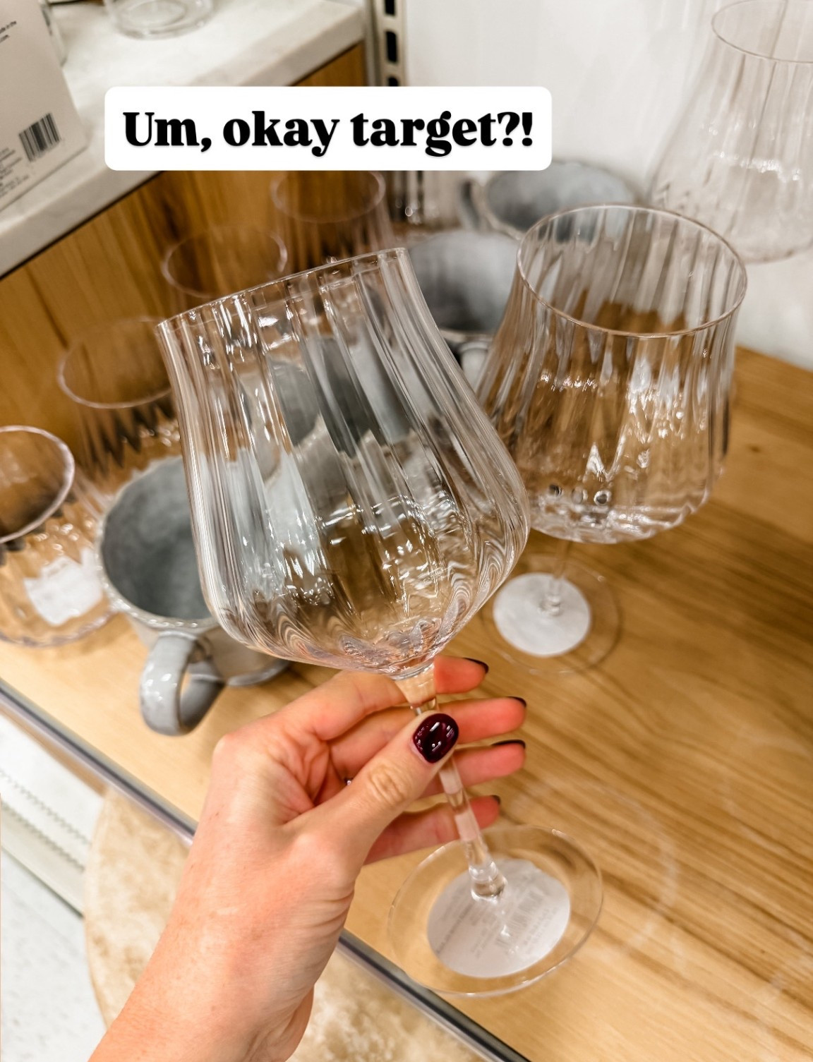 Cannot believe this wine glass is from Target! Looks so expensive! Perfect to grab these to host gatherings during the holidays!

Loverly Grey, Target, home, wine glass, hosting, holiday party, wine glass, drinkware 

#LTKHome