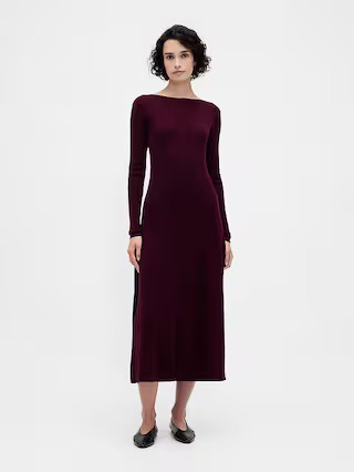 Lightweight CashSoft Rib Maxi Sweater Dress | Gap (US)