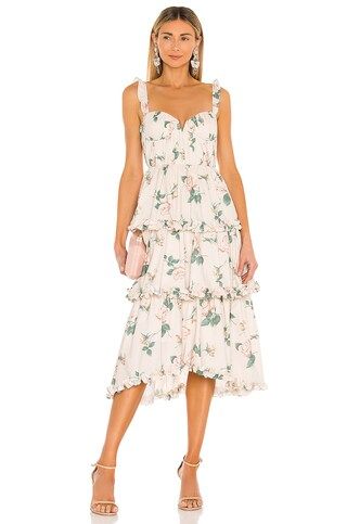 SAU LEE Peyton Dress in Powder Pink from Revolve.com | Revolve Clothing (Global)