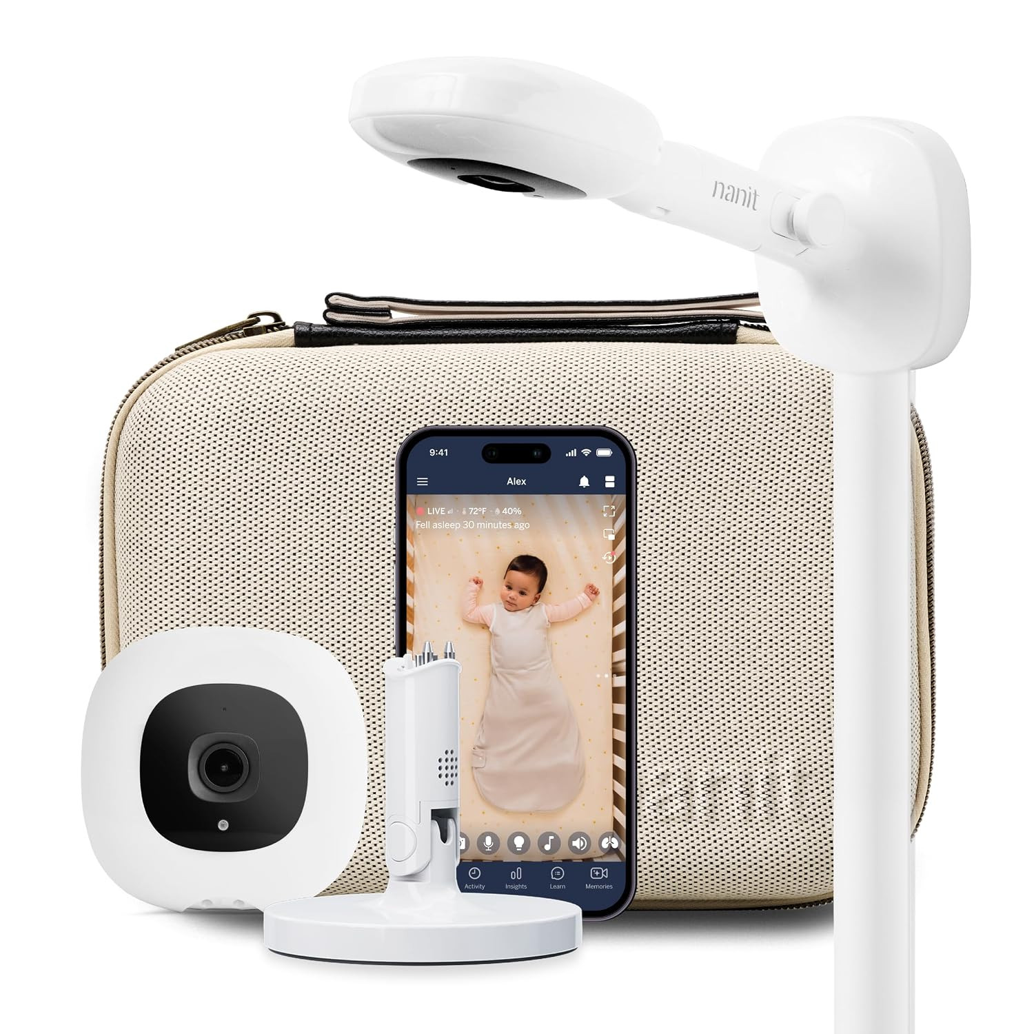 Nanit All-in-One Bundle - 1080p Pro Camera, Wall Mount, Flex Stand & Case | Amazon (US)