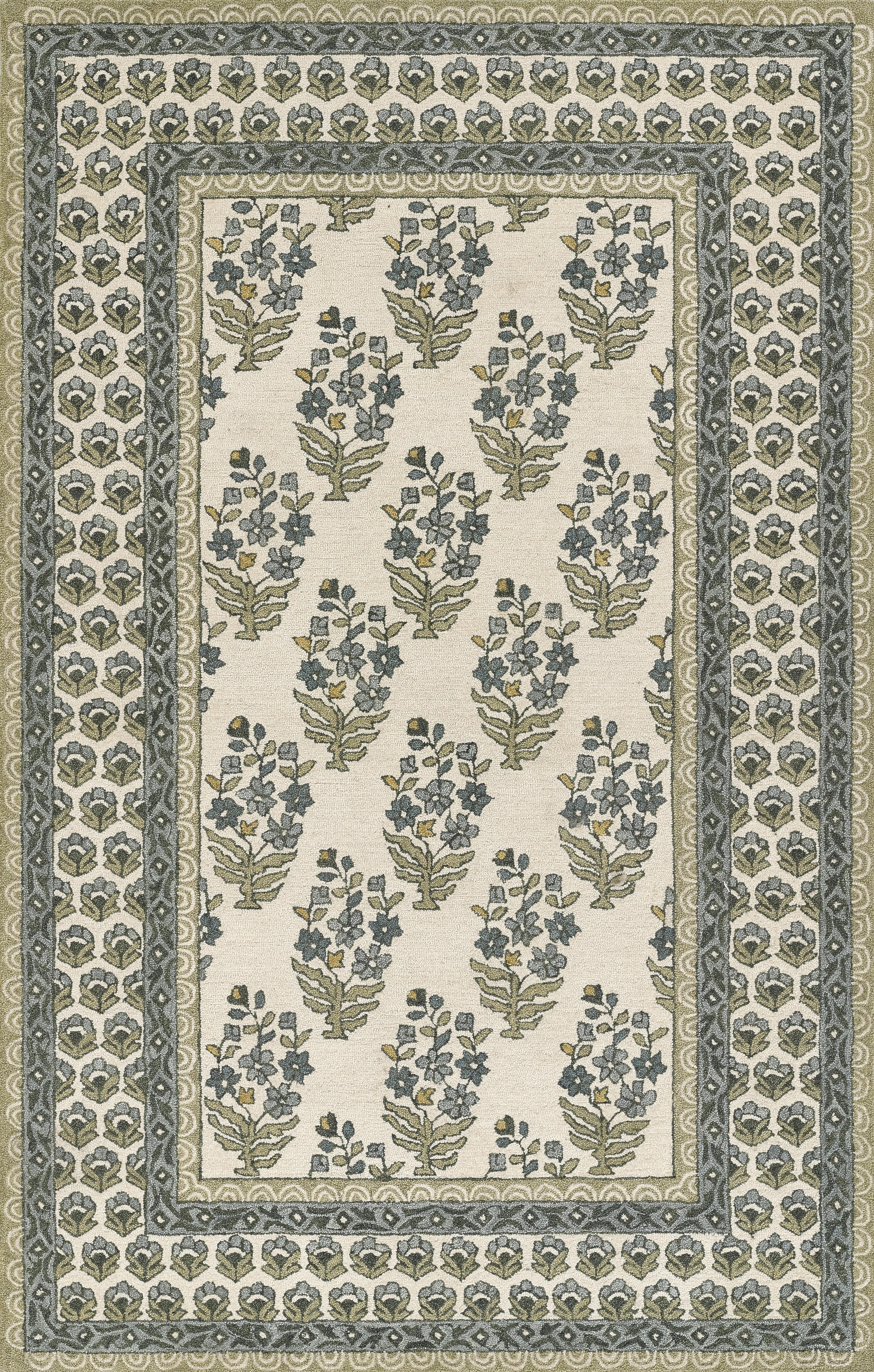 Cotswold Wool Floral Area Rug | Perigold