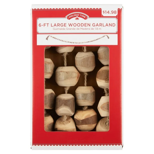 6FT WOOD GARLAND LRG - Walmart.com | Walmart (US)